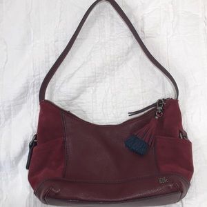 The Sak original purse. maroon, real leather